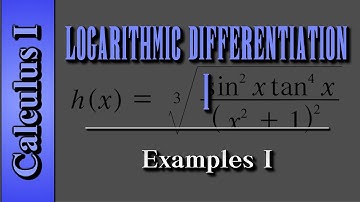 Calculus I: Logarithmic Differentiation (Level 1 of 2) | Examples I