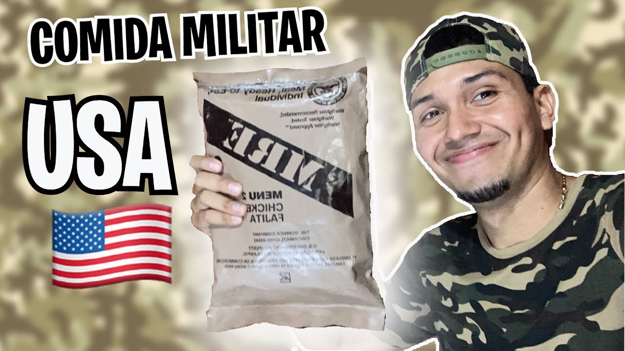 Probando COMIDA MILITAR en COMBATE, MRE Estados Unidos Menu 13