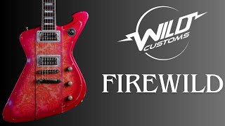 Entre une Gibson firebird et une ibanez iceman TV jones pickups !!!!! FIREWILD WILD CUSTOM GUITARS