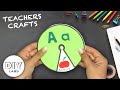 How to make an alphabet spinning wheel  paper craft  fastneasy  diy labs