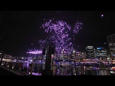 Vivid Sydney - Full failed final drone show 25 May 2026 730pm