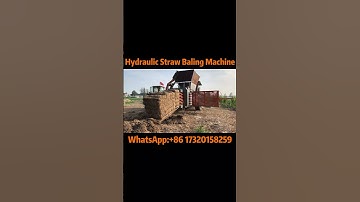 High-efficiency Straw Hydraulic Baler, A Good Tool For Cleaning Up Farmland! 🌾📦