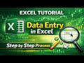 Excel Tutorial in Hindi | Accounting Data Entry in Excel | Data Entry in Excel