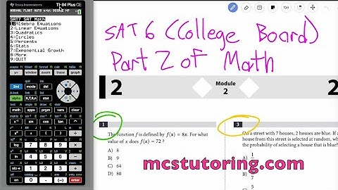 SAT Math TI84 Calculator Program Test 6 (Part 2) Explained | Boost Your Score!