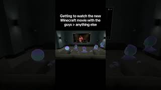 Watch the new Minecraft movie in style using Fluid.so! #vrchat #vr #minecraftmovie #minecraft