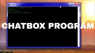 My Chatbox Program *Old Video*