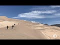 Sandboarding at Great Sand Dunes National Park and Preserve