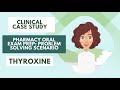 Clinical case study can you solve the problem  pharmacy exam scenario thyroxine prescription