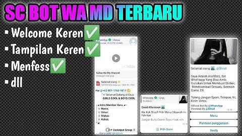 SCRIPT BOT WHATSAPP MULTI DEVICE TERBARU