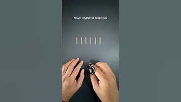 Move 1 match stick to make 100 answer 🤯 #shorts