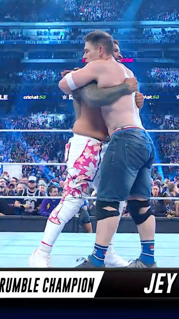 Nothing but respect between these two! ? #RoyalRumble