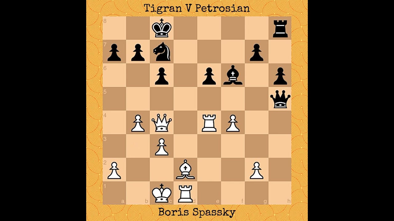 Boris Spassky vs Tigran V Petrosian  World Championship Match (1966) 