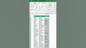 How to Compare and Single out the columns that are not present in both lists in Excel.