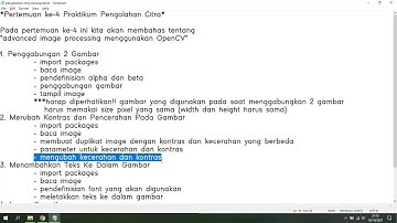 Praktikum 04 - Pengolahan Citra #FTIK #USM #Pengolahan #Citra