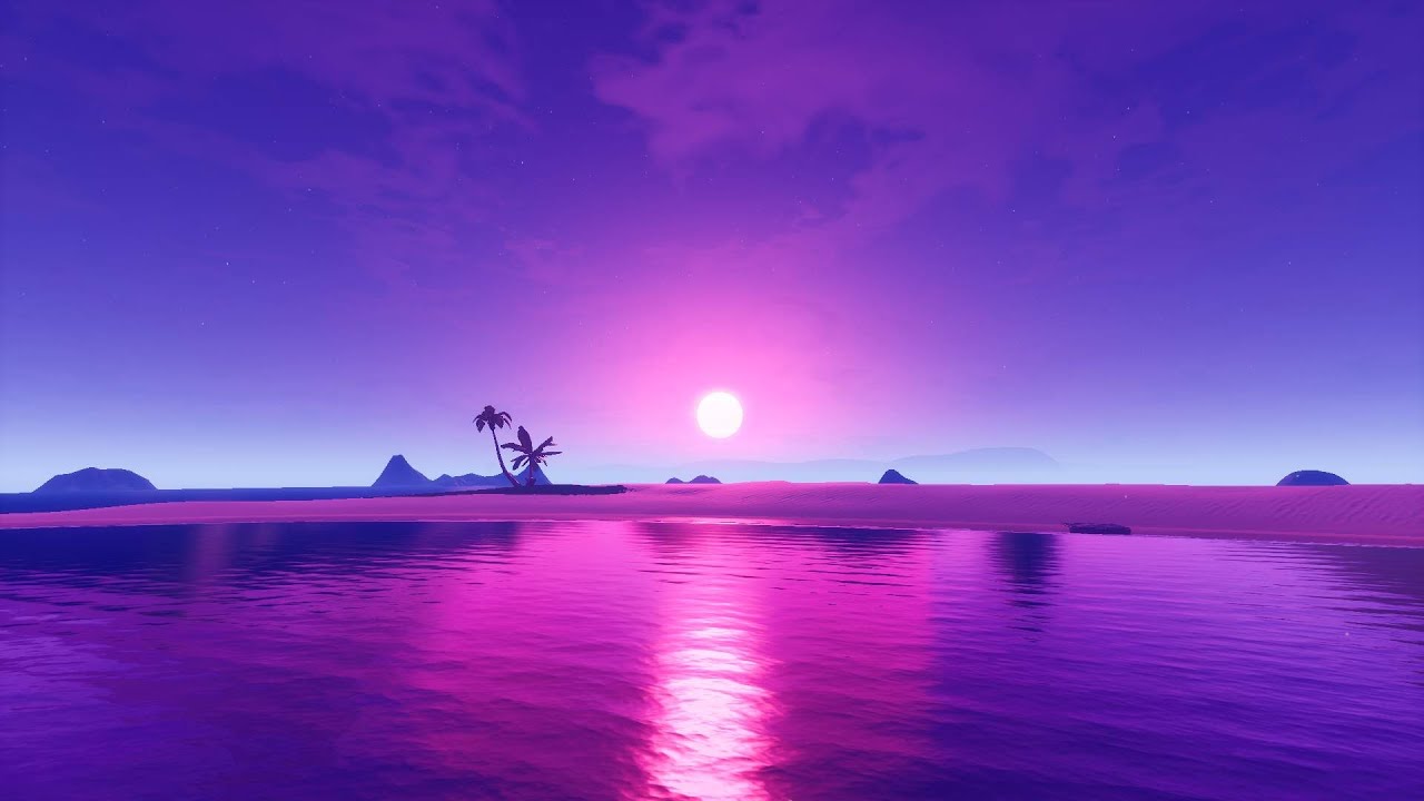 How to make a purple sunset in fortnite Creative