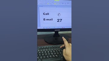 Unlock Call & E-Mail Symbols M/S Wird with thise hidden shortcuts #msword #productivity