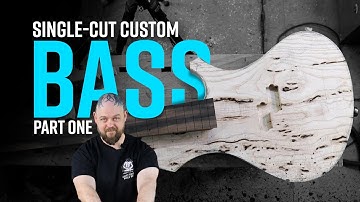 Designing, Cutting, & Shaping the Body & Headstock Ep1 | Making a Custom Bass Guitar from Scratch