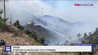 Οινόη: Δύσκολη η κατάσταση στη Στεφάνη | 19/07/2023 | EΡΤ