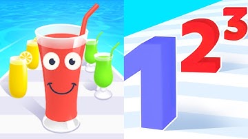 Juice Run VS Number Master - All Levels gameplay Part 2