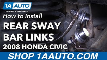 How to Replace Rear Sway Bar Links 06-15 Honda Civic
