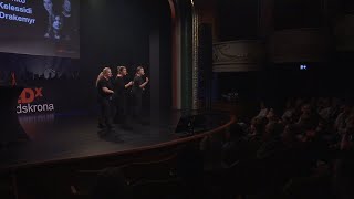 Poetry | Inna Syzonenko + Nathalie Drakemyr + Evdokia Kelessidi Performing Group | TEDxLandskrona