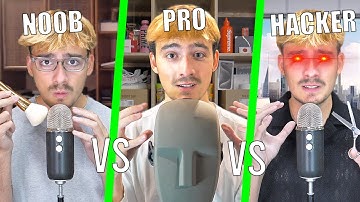 ASMR NOOB VS PRO VS HACKER ASMRTIST
