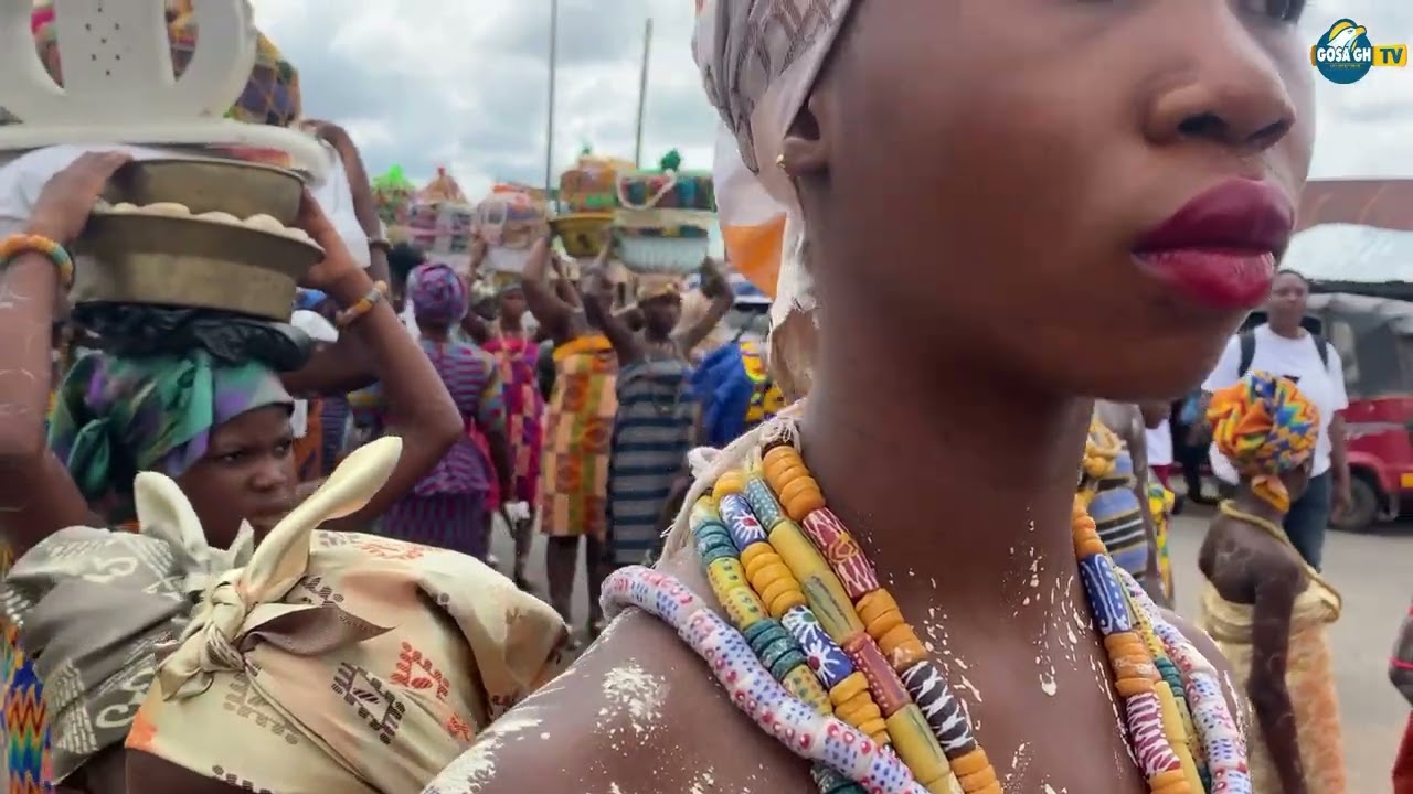 ASORGLI COLORFUL YAM FESTIVAL IN HO VOLTA REGION GHANA 