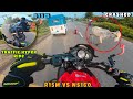 Hyper ride in traffic with ns200 | close calls ☠️