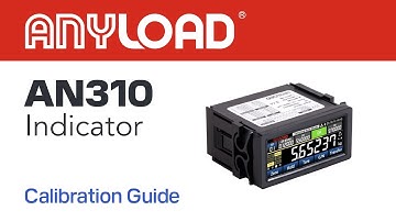 Anyload - AN310 Indicator Calibration