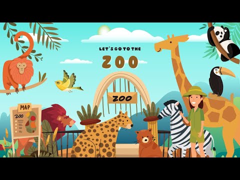 Learn Zoo Animals Names and Sounds in English For Fun!