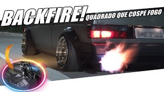Estilo Race Com Backfire Labaredas De Fogo Pelo Escapamento - C 7008Films