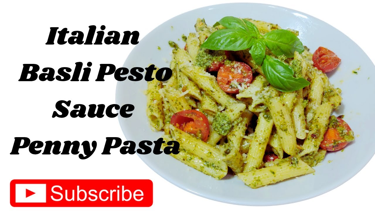 How to  Make Italian Basli Pesto Sauce /  Penny Pasta With Basli Pesto / इतालवी तुलसी / Chef Salim