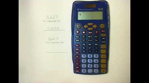 TI15 Calculator Rounding Whole Numbers