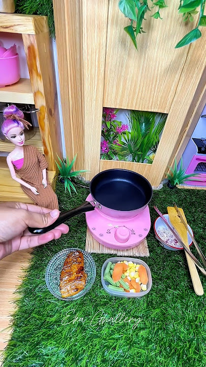 Part2 Barbie ica masak #barbiemasak #dapurmini