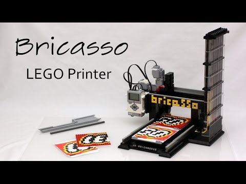 Working LEGO Printer - Printing the  LEGO Logo