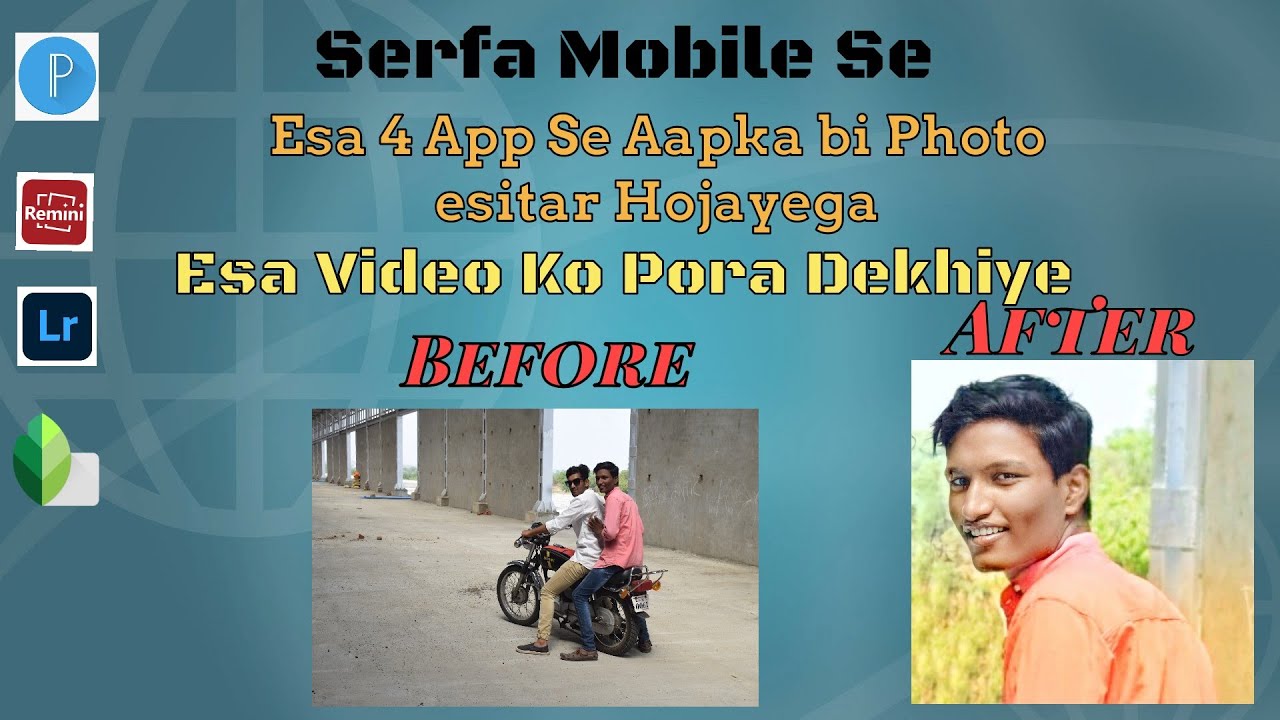 How to make / HD And Clear / Photo editing in mobile Only 4 Apps /Watch this Full video😍😍😍😍