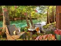  beautiful spring lakeshore  by dreamy ambience relaxing music peaceful meditaton music
