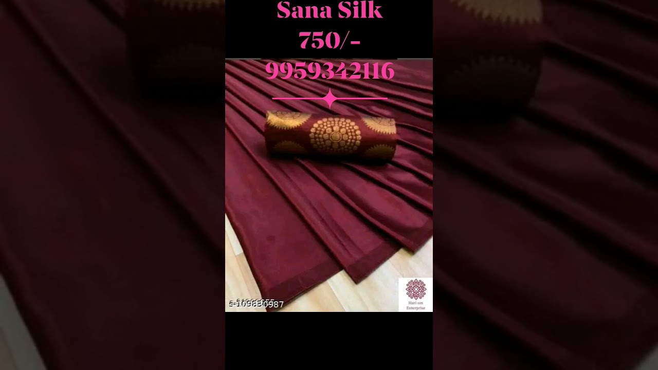 Sana Silk SatinSilk Brocade Saree With blouse