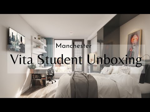 英國Manchester校外私人宿舍介紹??Vita Student Unboxing＆Uhomes訂房平台分享｜Angie安姬