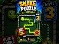 Snake Puzzle: Slither to Eat - Level 3 #jogosmobile #games