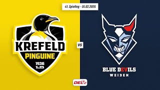 41. Spieltag DEL2 | Krefeld Pinguine vs. Blue Devils Weiden | Game Highlights