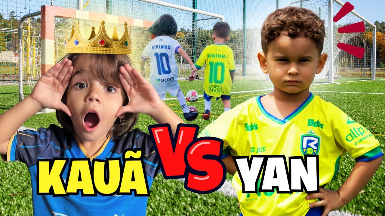 🔥O GRANDE DUELO DE #X1 ! KAUÃ  AMASSOU   O YAN 😱 #copadomundo #futbol #viralvideo 