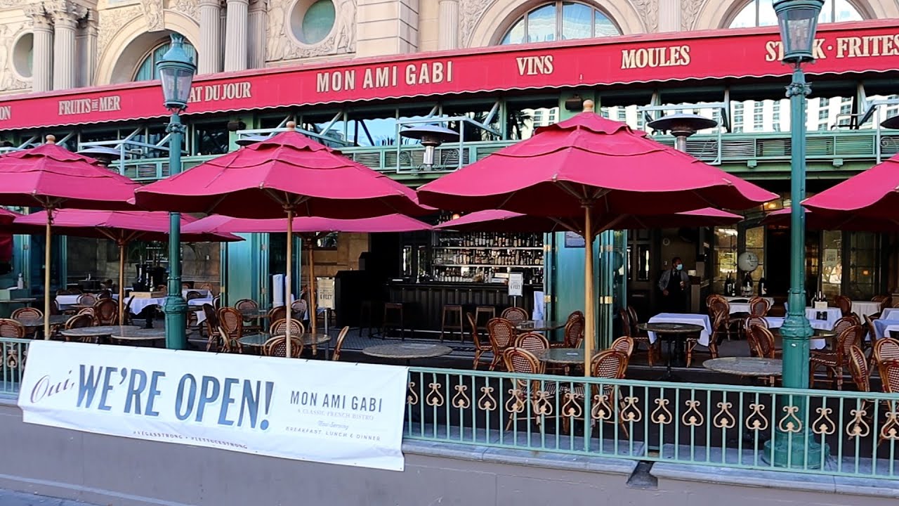 Paris Las Vegas Mon Ami Gabi restaurant tour & review best