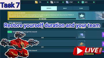 How to complete winter task 7 || how to complete task7 War Robots Christmas event task live stream