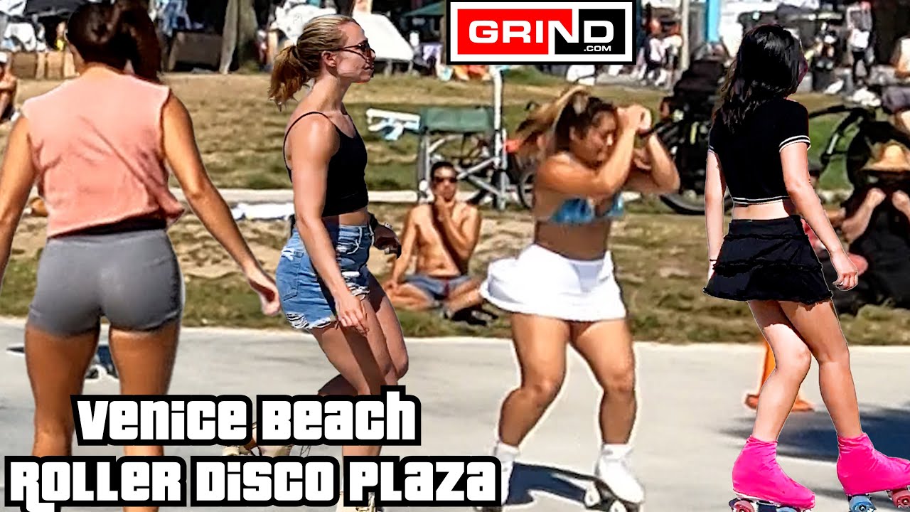4k-venice-beach-boardwalk-roller-skate-disco-plaza-virtual-tour-8-28-22