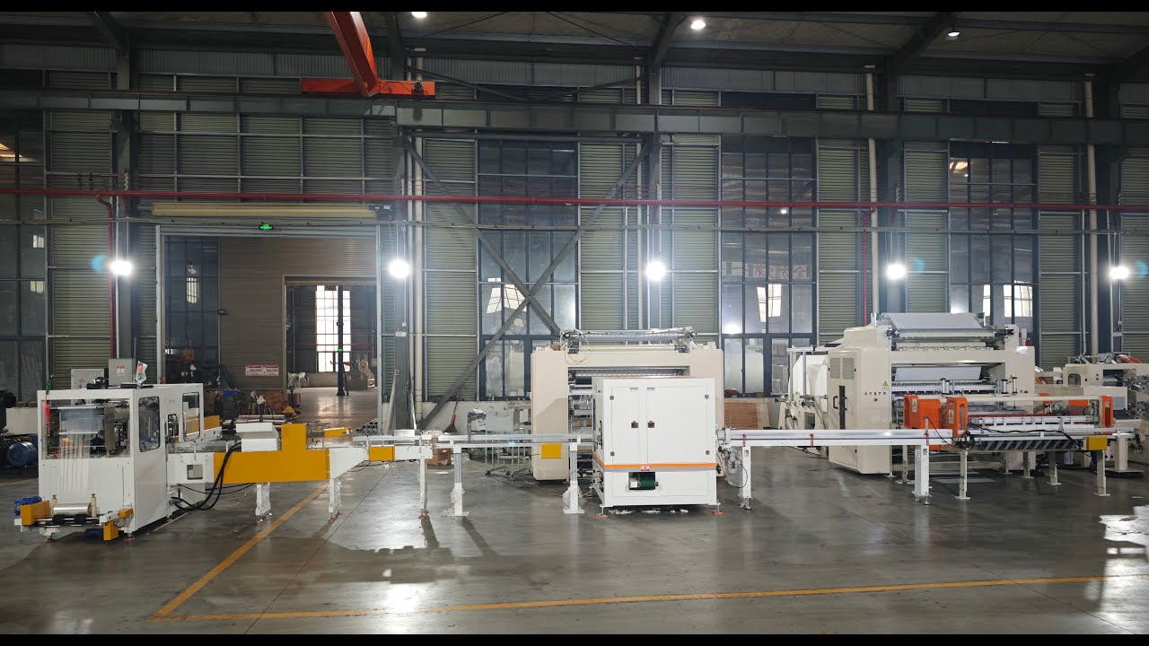 Peru Automatic Flip Facial Tissue Paper Making Machine Production Line