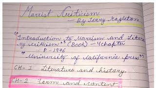 Marxism criticism by Terry Eagleton|| (chapter 2) form and content || english literature || marxism Profile