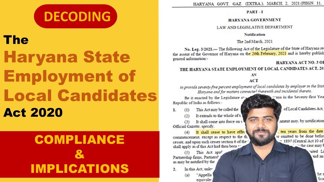 Decoding 75% Haryana Private Jobs Reservation Act 2020 | Compliance, Returns and Legal Implications