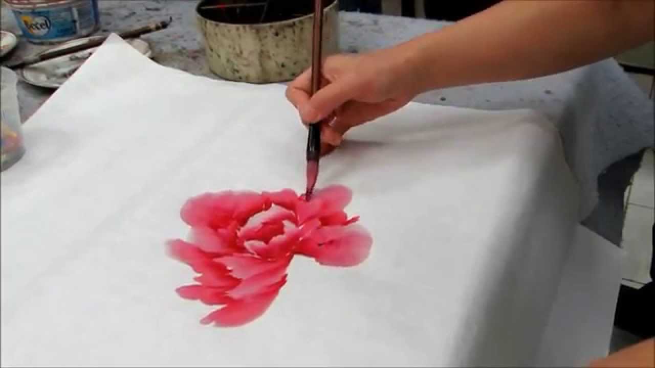 段琳示範國畫牡丹painting Demo By Linda Duan Hd Youtube