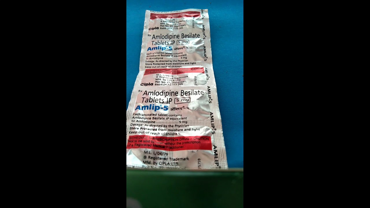 Amlip 5 mg water
